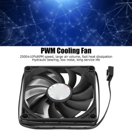 Chassis Fan PWM Intelligent Fan, Cooling Fan Ultra Thin, 4 PIN PWM Intelligent Speed Regulation Chassis Fan with Screw Bag for Computer Chassis