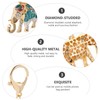 Lurrose Cute Elephant Design Key Ring Fashion Car Bag Pendant