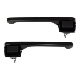 LH & RH Black Exterior Door Handles Compatible with 1980-1996 F-100, F-150, F-250, F-350 & Bronco