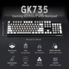 Hexgears GK735 Wired Full Size Mechanical Keyboard, Aluminum Housing Built