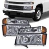 PIT66 LED DRL Headlights Assembly Front Headlamp Compatible with Chevy