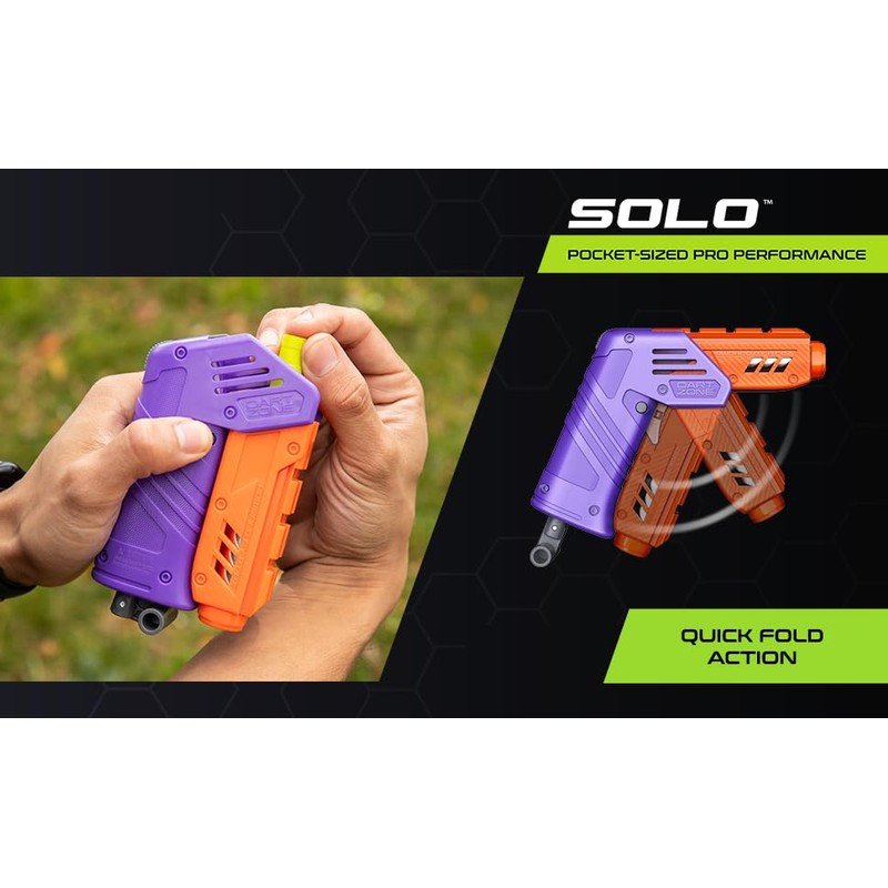 DART ZONE Max Solo Pro Foam Dart Blaster Pistol –