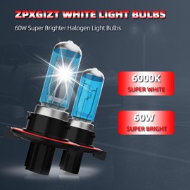 ZPXGIZT Light Bulbs Fit For Ford F250 F350 F450 F550 Super Duty 2005-2020, 9008 High Low Beam High Performance Halogen Headlight Bulb Combo, 6000K White Light, Pack of 2