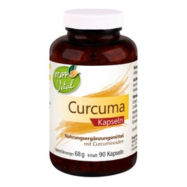 KOPP Vital® Turmeric Capsules | Vegan | 90 Capsules | 68 g | Dietary Supplement | BCM-95 | 95% Curcumin Extract | Improved Bioavailability and Bioefficiency | Premium Quality