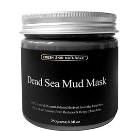 DISAAR Beauty Dead Sea Mud Mask for Face and Body Deep Pore Cleansing, Acne Treatment, Anti Aging and Anti Wrinkle, Organic Natural Facial Mask for Smoother and Softer Skin (250g./8.8oz.)