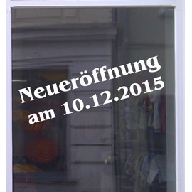 Don Cappello New Opening with Date Shop Window Lettering Sticker Advertising Car Shop White 1 Piece 100 cm