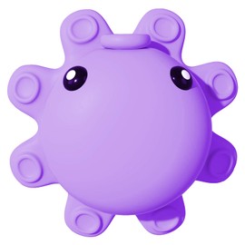 Bathtub Overflow Drain Cover Adds 3 Inches Water Depth for Baby Bath, Safety Overflow Hole, Strong Suction Cups, Silicone Seal, No Tools Needed for Deeper, Safer Bath Time (Purple)