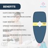 M Maxima, Ironing Board Cover and Pad, Fire-Resistant, Indestructible, Non-Fade