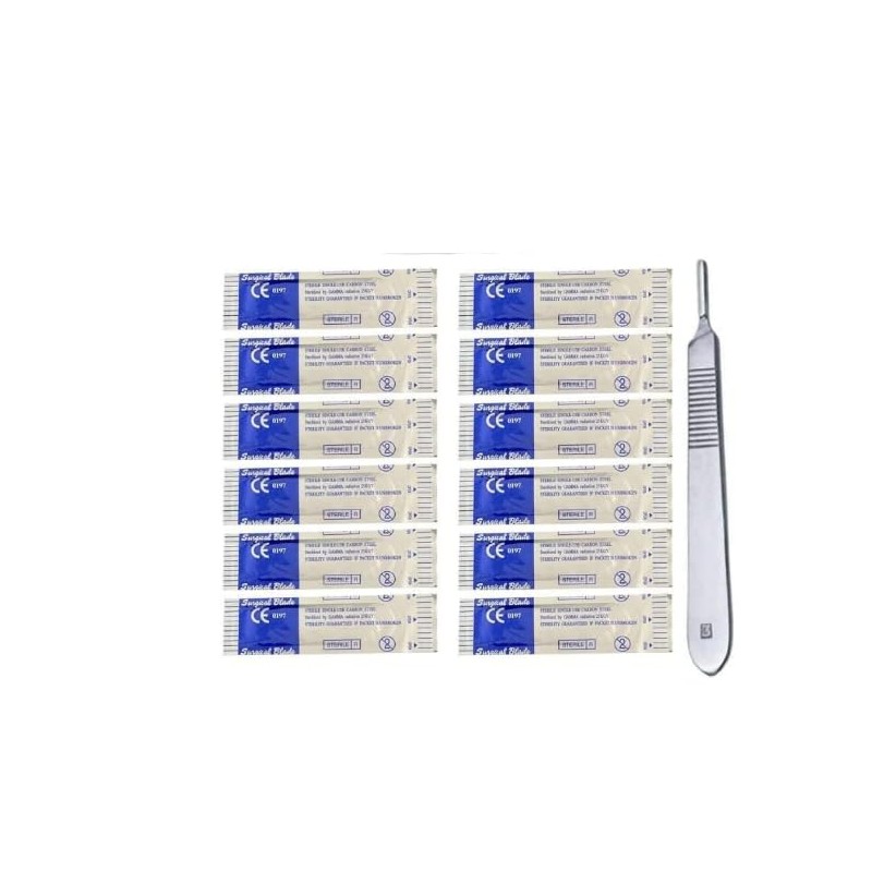25 Pcs Scalpel- Edges Scalpel Handle No 3 Surgical_ Baldes