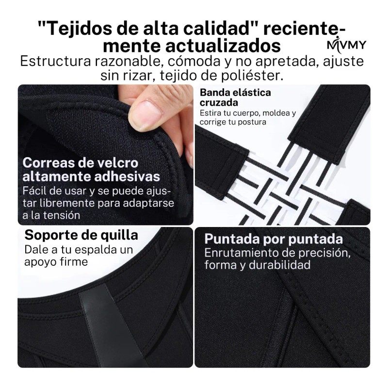 Chaleco Corrector De Postura Ortopédico Lumbar Unisex M Mvmy