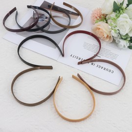 Exacoo 9PCS Plastic Thin Headbands for Women Non Slip Head Bands for Women's Hair Headband for Washing Face Glitter Diademas Para Mujer De Moda Hair Accessories for Girls Men Sports Party Favors