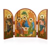 NKlaus Holy Trinity Icon Triptych Wooden 25 x 16 cm