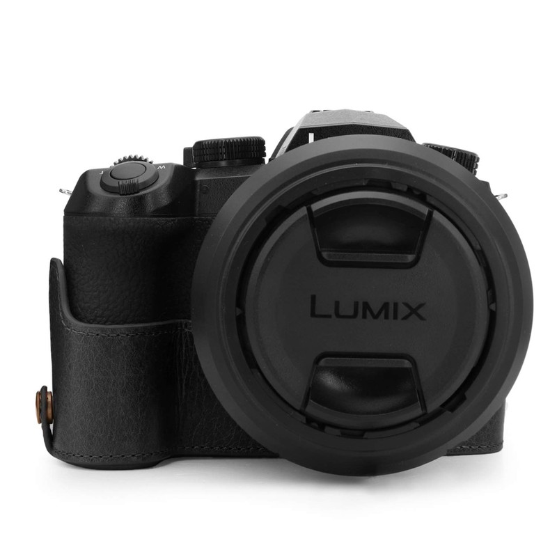 MegaGear MG1681 EVER READY BLACK REAL LEATHER CAMERA CASE COVER