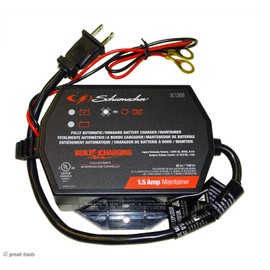 Schumacher 12-VOLT BATTERY MAINTAINER car battery charging, trickle charger, winter storage