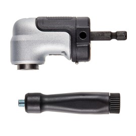 DEWALT FLEXTORQ Right Angle Drill Attachment, 4-in-1 System, 12-Inch Compact, Straight Flexible Shaft 90 Degree Drill Adapter (DWAMRASETFT)