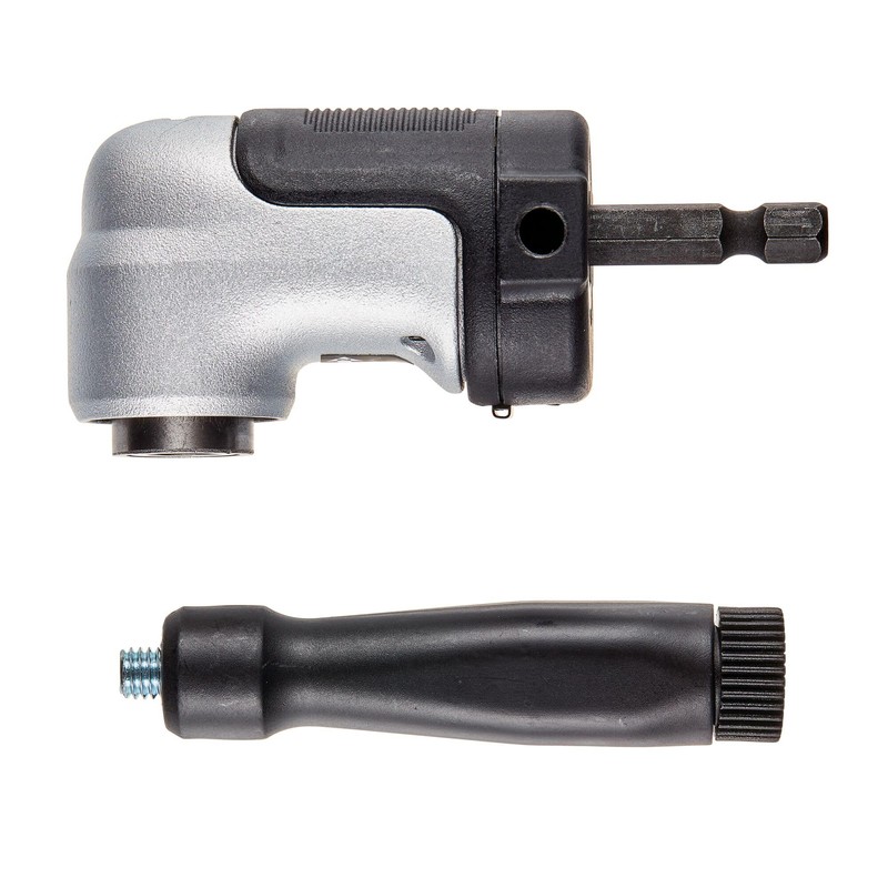 DEWALT FLEXTORQ Right Angle Drill Attachment, 4-in-1 System, 12-Inch Compact,