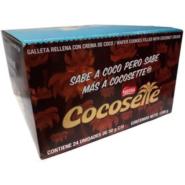 Nestle Cocosette 24 Pack Wafer Cookies Filled With Coconut Cream/Galleta Rellena Con Crema De Coco