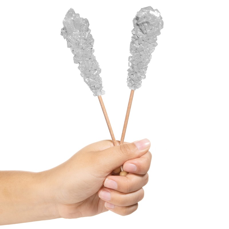 Candy Envy - 36 ct Silver Cafe Sugar Sticks Rock