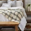 DII Farmhouse Plaid Collection Cotton Throw Blanket, 50x60, Black