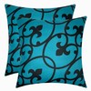 Set of 2 Luxton Lyde Teal Green Cushion Covers Home