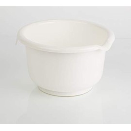 Kimmel Mixing Bowl, Baking Bowl, Plastic Bowl, Dough Bowl, 2.5 L, Plastic, White, Medium