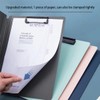 ZMREN Clipboard, A4 Plastic Clipboards with Double Clip, Standard A4