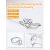 Bestyle 925 Sterling Silver Celtic Love Knot Ring, Simple Eternity