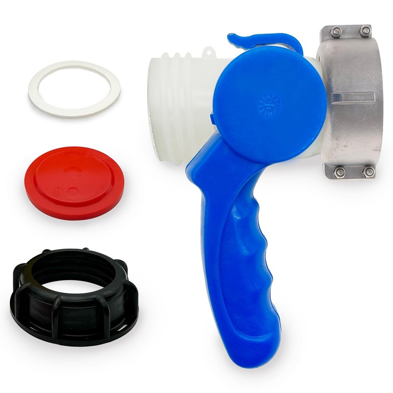 LEPEVNEY 62mm IBC Tote Tank Butterfly Valve Tap Water Adapter