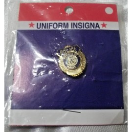 Uniform Insignia NEW NOS State of Maine Police Uniform Tie Tack Enamel Gold Tone