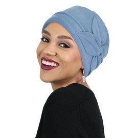 Gorro de forro polar para mujer con diseño de mariposas, Azul gris, M