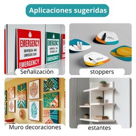 Cinta de Doble Cara de Espuma para montaje,12 mm x 21 M Cinta Doble Cara resistente para colgar, para pared, Fijación en Interiores y Exteriores.