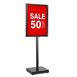 Heavy-Duty Double-Sided Floor Standing Foam Board Poster Sign Holder 20" x 28" 1 UNIT for Shopping Malls, Business Store, Restaurants(STAND ONLY)