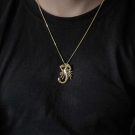 MATERIA by Matthias Wagner Scorpion Pendant Gold for Men – Silver 925 Jewellery KA-340, Silver