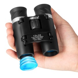BIJIA 12x22 HD Mini Compact Binoculars for Kids and Adult,Hunting,Bard Watching,Concert,Sport and Outdoor Activities (Lastest Optics Coating Technology)