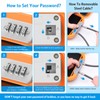 Brifit Portable Safe Box, Combination Security Case Lock Box with