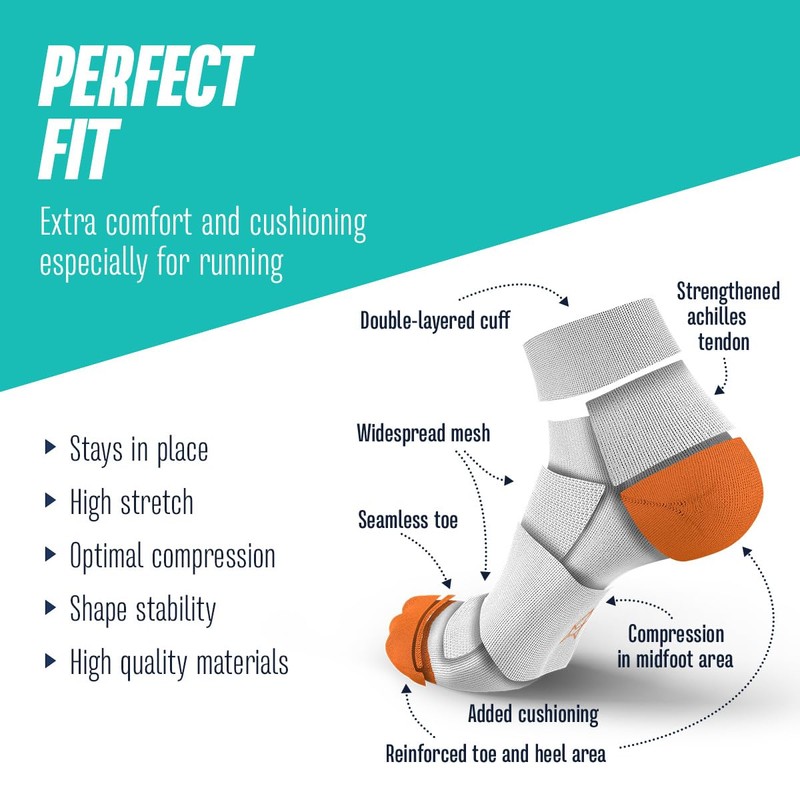 INCYLENCE Running Socks for Men and Women with Light Compression