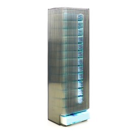 Pocket Tissue Box with 14Pack Pocket Tissues, Wall Mount Mini Packet Tissue Hanging Box for Entrance and Door, Refillable Pocket Napkin Storage Rack Poecket Tissue Holder 12.8"x4"x3.4"