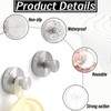 vcsjw Pack of 2 Suction Cup Hooks for Bathroom, Suction