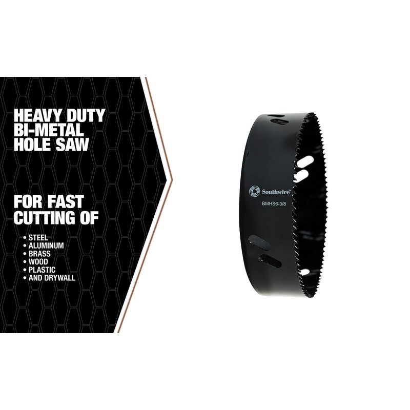 Southwire Hole Saw; BI-Metal 6-3/8"Dia (BMHS6-3/8)