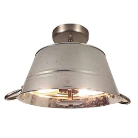 Galvanized Laundry Wash Tub Ceiling Light - Lighting Fixture Farmhouse Chandelier Kitchen Edison Bulb Lamp Goods Bathroom Industrial Vintage Chandelier Flush Mount Cabin Metal