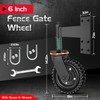 6 Inch Heavy Duty Fence Gate Wheel - 500lb Capacity