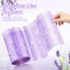 4 Gallon 400PCS Lavender Scented Drawstring Trash Bags,Floral Printed Design,Thick