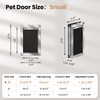 Aluminum Cat Door Interior Door, Pets Up to 22 lb