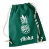 Gym Bag Stringbag Hipster Bag Aloha Pineapple Bag Drawstring Cotton