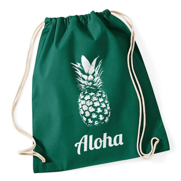 Gym Bag Stringbag Hipster Bag Aloha Pineapple Bag Drawstring Cotton