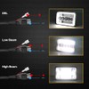BESTZHEYU 4x6 LED Headlights Pair with Hi-Lo Beam DRL for