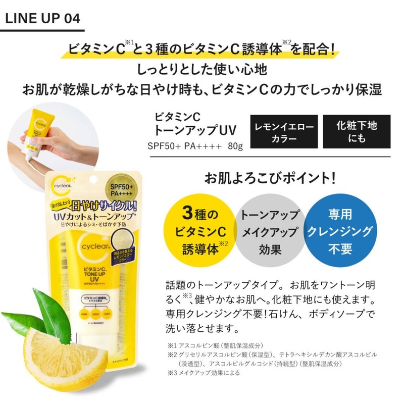 Kumano Oil Cyclar Vitamin C Tone Up UV SPF 50+