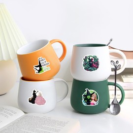 54Pcs Witched Merch Stickers, Cool Cartoon Movie Waterproof Vinyl Sticker Decals for Water Bottles Laptop Phone Guitars Skateboard,Pink and Green Stickers for Movie Lovers