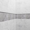 Diflart Mirror Backsplash, 3/4 Inch Silver Square, Crystal Diamond Mirror