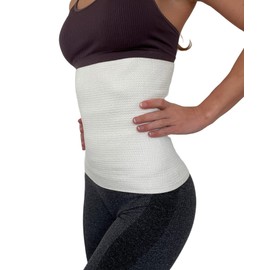 proslim T-active Merino Angora Wool Kidney Back Hip Waist Warmer for Men and Women, 87% Natural Materials, Creamy White, Perfect for Sports, Working or Walking (7 (XXL))